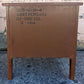 Pair Matching Vintage Mid Century Traditional Drexel Anniversary Solid Wood Oak Wooden Storage Bedroom Set Nightstands Bedside Cabinets