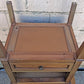 Pair Matching Vintage Mid Century Traditional Drexel Anniversary Solid Wood Oak Wooden Storage Bedroom Set Nightstands Bedside Cabinets