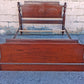 Antique Vintage Dixie Colonial Traditional Country Cottage Solid Mahogany Wood Wooden Full Size Head Foot Board Bedroom Bed Frame Set