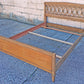 Vintage Antique Old Drexel Anniversary Mid Century Modern Solid Wood Wooden Full Size Head Foot Board Bedroom Complete Bed Frame Set