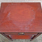 Antique Vintage Old Reclaimed Salvaged Colonial Traditional Solid Mahogany Wood Wooden Side End Accent Table Nightstand Bedside Cabinet