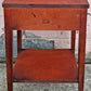 Antique Vintage Old Reclaimed Salvaged Colonial Traditional Solid Mahogany Wood Wooden Side End Accent Table Nightstand Bedside Cabinet