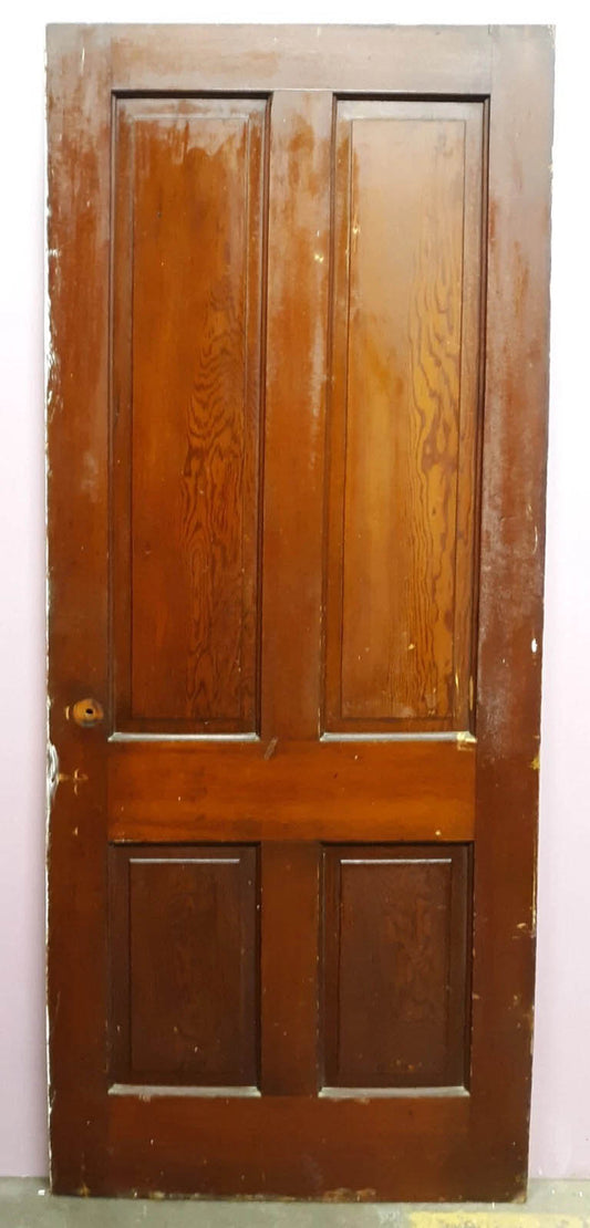 Kori Ritz 31.5"x80" Antique Vintage Old Reclaimed Salvaged Victorian Interior SOLID Wood Wooden Door 5 Panels (Copy)
