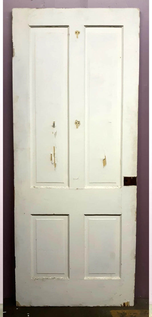 Kori Ritz 31.5"x80" Antique Vintage Old Reclaimed Salvaged Victorian Interior SOLID Wood Wooden Door 5 Panels (Copy)