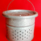 Vintage Cutout Galvanized Fish Trap Live Bait Basket Handle Fishing Pail Frog Minnow Bucket Rustic Farmhouse Decor - NOS