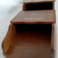 Vintage Handcrafted Carved Wooden Mail Holder Sorter Letters Bills 3 Slots Brass Shield Accent 3 Hooks Wall Organizer Hanging Shelf - Japan