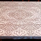 Vintage Off White Lace Cotton Rectangle Tablecloth Table Cover 52" W x 66" L