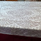Vintage Off White Lace Cotton Rectangle Tablecloth Table Cover 52" W x 66" L