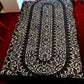 Vintage Elegant Cotton Black Lace Oblong/Rectangle Long Tablecloth Floral Medallion Scallop Finish Edge Good Quality 60”W x 102”L–NOS