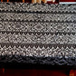 Vintage Elegant Cotton Black Lace Oblong/Rectangle Long Tablecloth Floral Medallion Scallop Finish Edge Good Quality 60”W x 102”L–NOS