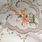 Vintage Elegant Tablecloth Crochet Lace Embroidered Floral Beige Linen Cotton Medallion Rectangle Dining Table Cover 66” W x 82“L