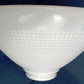 Corning Light Diffuser Milk Glass Textured Waffle Design Floor Table Lamp Cone Shade Pendant Torchiere Replacement Globe 3.25” Fitter-VTG