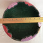 Handmade Large Gourd Planter Colorful Floral Hand Painted Plant Flowers Display Stand Hand carved Bowl Gourd Art Home Décor 11.5” D-NOS