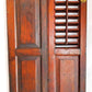 Antique Old Reclaimed Salvaged Rare SOLID Wood Wooden Interior Window Shutter Bifold 2 Panels Country Rustic Décor -AS IS