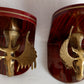 Vintage Set of 2 Solid Brass Moose Heads Bookends Mounted on Cherry Type Wood Home Accent Gift for Him Office Display Gatco-Made in Korea