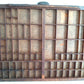 Antique Printers Tray Letterpress Drawer Shadow Wooden Box 82 Cubbies/Compartments Display Collectible Wall Hanging Knick Knack Shelf Crafts