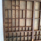 Antique Printers Tray Letterpress Drawer Shadow Wooden Box 82 Cubbies/Compartments Display Collectible Wall Hanging Knick Knack Shelf Crafts
