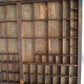 Antique Printers Tray Letterpress Drawer Shadow Wooden Box 82 Cubbies/Compartments Display Collectible Wall Hanging Knick Knack Shelf Crafts
