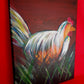 Oil Painting on Canvas Colorful Rooster Wall Art Stretched Canvas over Wood Abstract Artwork Animal Art Country Farmhouse Décor-NOS