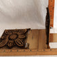 Vintage Mid Century Solid Brass Pair Bookends Hinged Folding Sunflower Design Bookends Home Office Decor