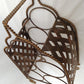 Vintage Ornate Metal Portable Wine Rack 5 Bottles Freestanding Caddy Storage Holder w/ Handle Table Countertop Floor Bar Décor-NOS