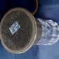 Vintage Pressed Crystal Glass Torchiere Small Table Lamp Brass Base in Cord Switch Night Lamp Desk Bedroom Lamp