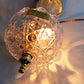 Vintage Small Lamp w/Shade Lead 24%Crystal Glass Cut Geometric Design in Cord Switch Brass Finial End Table Accent Lamp-Made in W. Germany