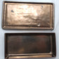 Vintage Handcrafted Ceramic Box Designed with Coins Keys Inlaid in Lid Cigar Trinket Jewelry Box Collectible Pottery –OOAK