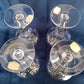 Vintage Set of 4 Wine Water Goblets Evora Atlantis Hand Blown and Cut Full Lead Heavy Clear Crystal Barware - Made in Portugal - NOS –NIB