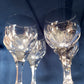 Vintage Set of 4 Wine Water Goblets Evora Atlantis Hand Blown and Cut Full Lead Heavy Clear Crystal Barware - Made in Portugal - NOS –NIB