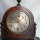 Antique Warren Telechron REVERE Model Electric Motored Mantel Clock Ornate Mahogany Case Finial- Clock RUNS - But does not chime