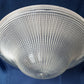 Vintage Holophane Pat.No. 61906 Clear Glass Lampshade Art Deco Ribbed Design Domed Shade for Ceiling Light Fixture Part 10" Fitter