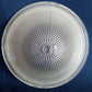 Vintage Holophane Pat.No. 61906 Clear Glass Lampshade Art Deco Ribbed Design Domed Shade for Ceiling Light Fixture Part 10" Fitter