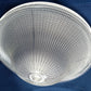 Vintage Holophane Pat.No. 61906 Clear Glass Lampshade Art Deco Ribbed Design Domed Shade for Ceiling Light Fixture Part 10" Fitter