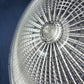 Vintage Holophane Pat.No. 61906 Clear Glass Lampshade Art Deco Ribbed Design Domed Shade for Ceiling Light Fixture Part 10" Fitter