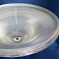 Vintage Holophane Pat.No. 61906 Clear Glass Lampshade Art Deco Ribbed Design Domed Shade for Ceiling Light Fixture Part 10" Fitter