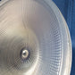 Vintage Holophane Pat.No. 61906 Clear Glass Lampshade Art Deco Ribbed Design Domed Shade for Ceiling Light Fixture Part 10" Fitter