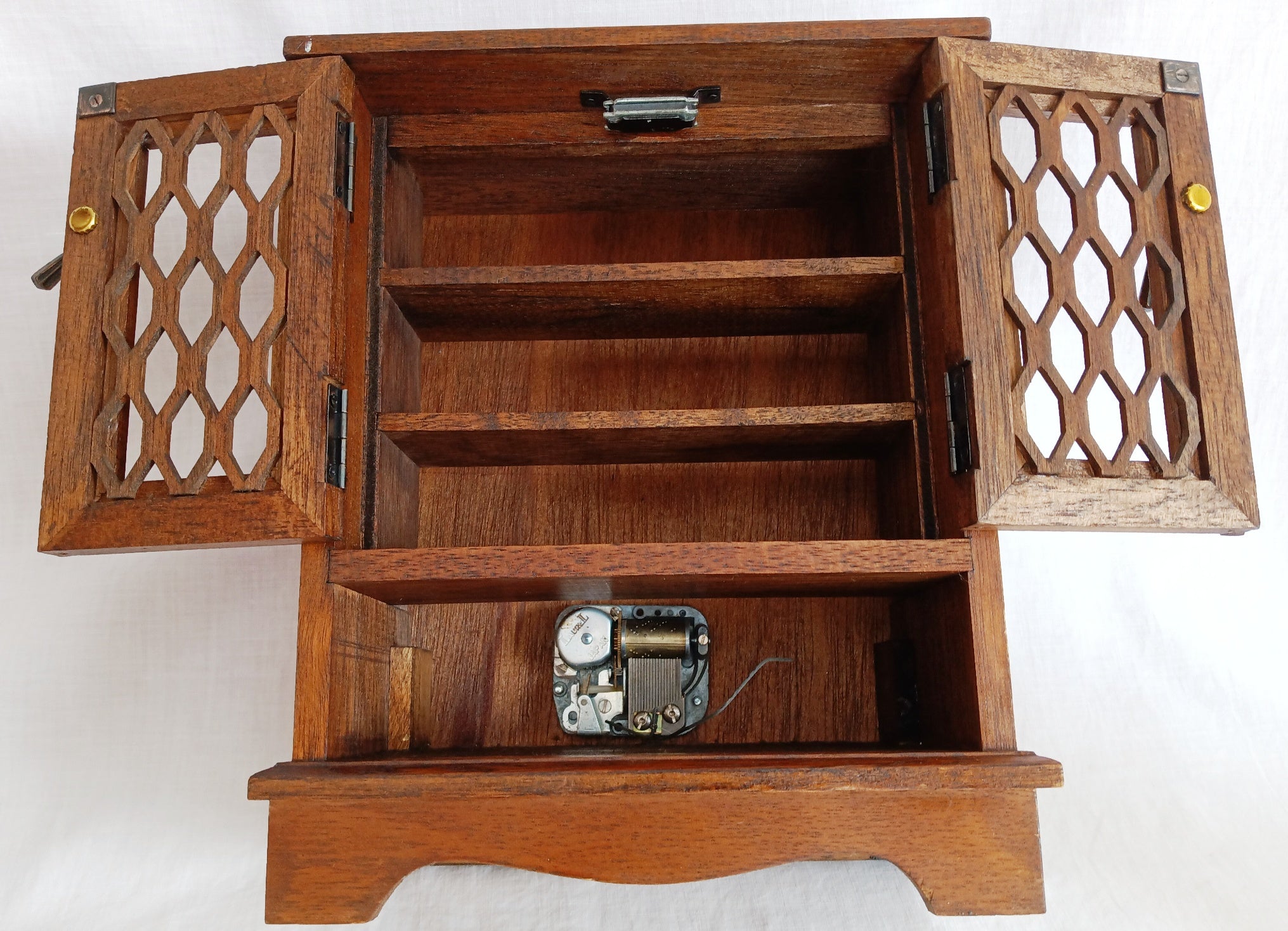 Vintage Wooden Musical Jewelry Box - Royal Sealy Quality