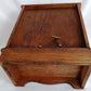 Vintage Wooden Musical Jewelry Box - Royal Sealy Quality Imports Lattice Design Doors 4 Drawers Gold Lining Fabric Copper Accents - Japan