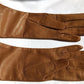 Vintage Camel Tan Color Classic Elegant Italian Genuine Leather Gloves Cashmere Lined Women Slip-on Style Slightly Flared Cuffs Medium Size 7