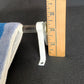 Vintage Clear Glass Hand Towel Bar Kitchen Bathroom Accessories Wall Mount Replacement Restoration Glass Straight Single Rail Rod 1950’s