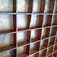 Antique Hamilton Printer Tray Letterpress Drawer Wooden Box 98 Square Cubbies/Compartments Primitive Shelf Display Jewelry Crafts Rustic