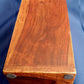 Vintage Unique Hardwood Wine Bottle Holder Hinged Lid Metal Embellishments Swing Clasp One Wine Bottle Carrier Tall Box Caddy Gift for Him