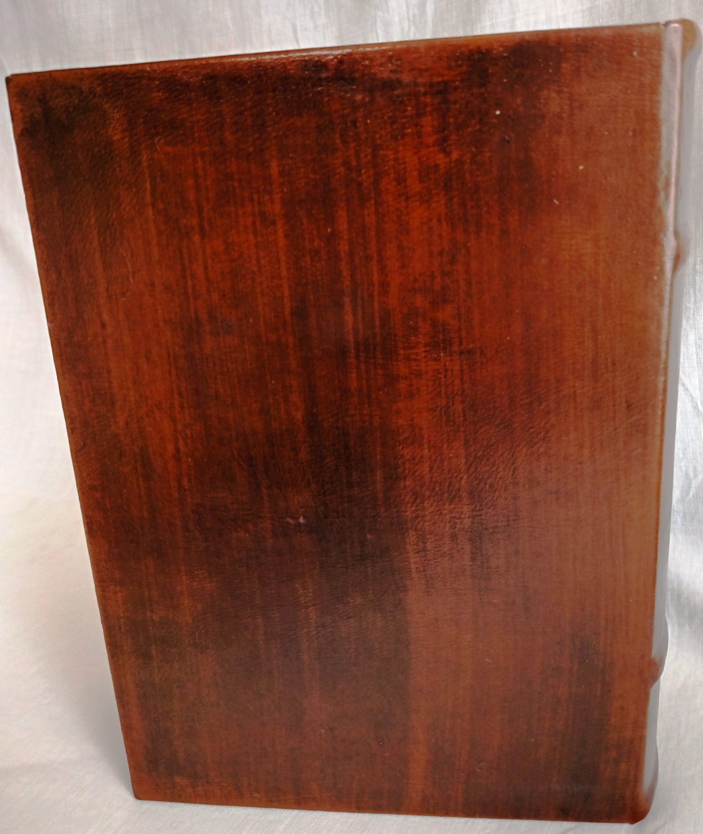 Vintage Antique Look Brown Faux Leather Wooden Box Secret Storage Diversion Hidden Gilt Decorative Hollow Box "Gone with the Wind"