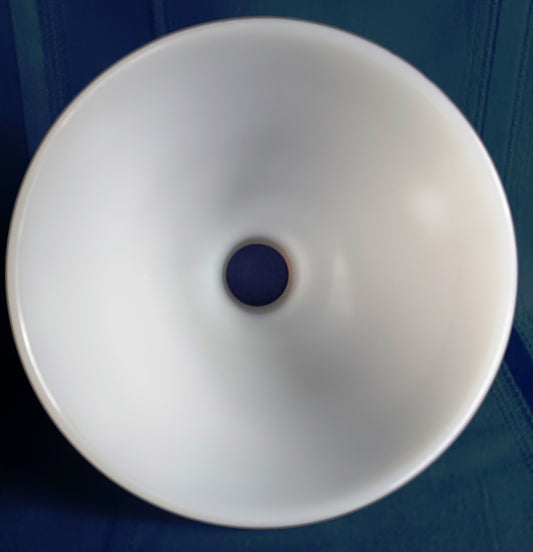 Vintage Milk Glass Diffuser Square Cut Pattern Waffle Design Floor Table Lamp 8" D Top Replacement Torchiere Reflector Shade 2 1/4” Fitter