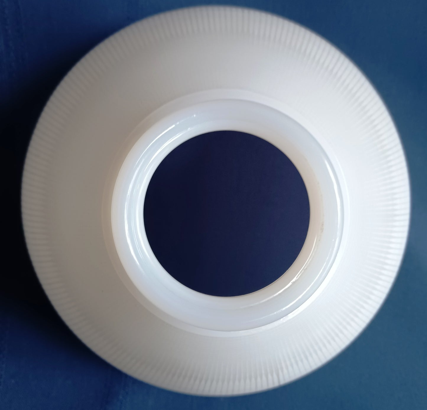 Vintage Milk Glass Diffuser Square Cut Pattern Waffle Design Floor Table Lamp 8" D Top Replacement Torchiere Reflector Shade 2 1/4” Fitter