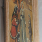 Vintage Impressionism Painting Folk Art Russian Folktale The Snow Maiden Oil Painting on Board Covered w/Enamel Paint Distress Oak Frame Artist Signed Igor Kulagin