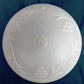 Vintage Replacement Lamp Shade Ceiling Wall Fixture Frosted Glass 3D Grapes and Vines Design Domed Globe Cover Light 6" Fitter