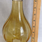 Vintage Hand-Blown Amber Glass Lamp Shade Bulbous Shape Wall Light Cover Kerosene Oil Lamp Replacement Chimney Straight Neck Fitter 2.25”