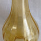 Vintage Hand-Blown Amber Glass Lamp Shade Bulbous Shape Wall Light Cover Kerosene Oil Lamp Replacement Chimney Straight Neck Fitter 2.25”